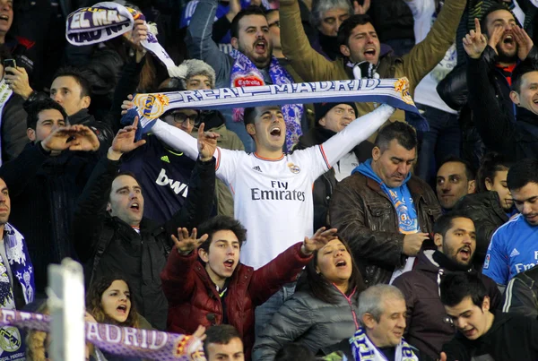 Real Madrid taraftarları — Stok fotoğraf