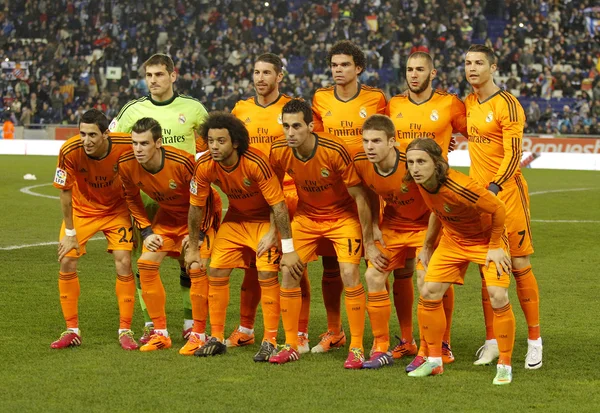 Real Madrid lineup — Stockfoto