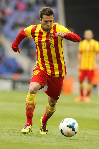 Jordi Alba del FC Barcelona — Foto Stock