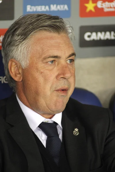 Carlo ancelotti Realu Madryt — Zdjęcie stockowe