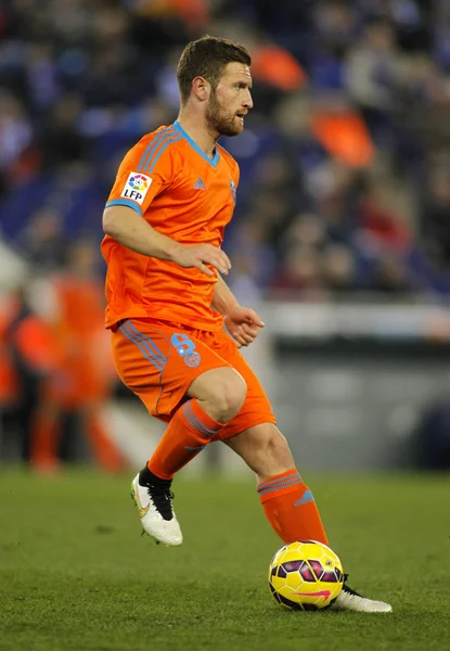 Shkodran Mustafi för Valencia Cf — Stockfoto