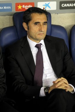 Ernesto Valverde coach of Athletic Bilbao clipart