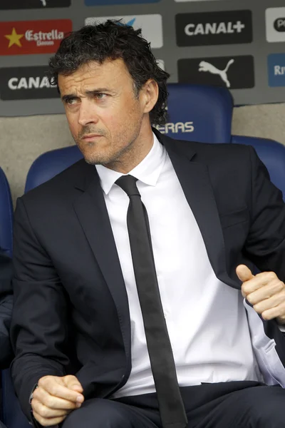 Luis Enrique Martinez trener Fc Barcelony — Zdjęcie stockowe