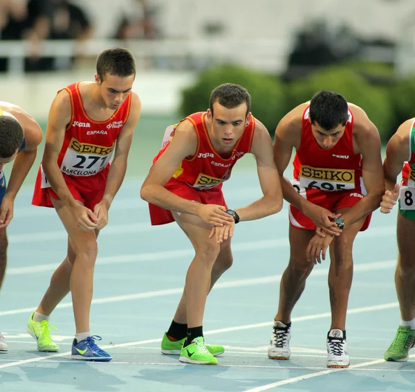 Athletes on the start of 10000 event — Stock Photo, Image