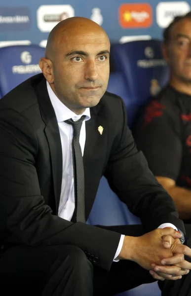 Sporting Gijon Abelardo Fernandez Müdürü — Stok fotoğraf