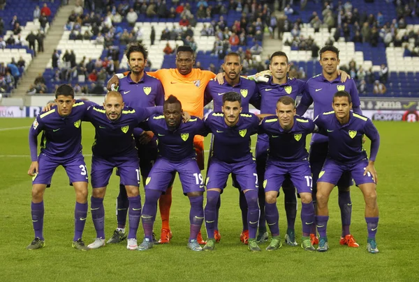 Malaga-Cf line-up — Stockfoto