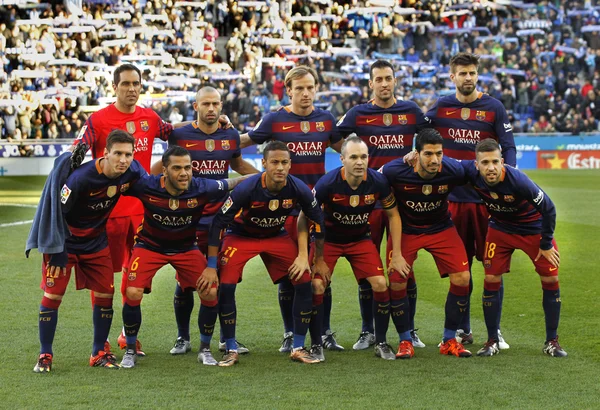 FC Barcelona lineup — Stock Photo, Image