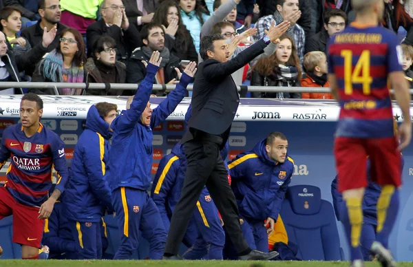 Luis Enrique Martinez trener Fc Barcelony — Zdjęcie stockowe