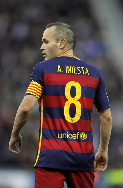 Andres iniesta von fc barcelona — Stockfoto