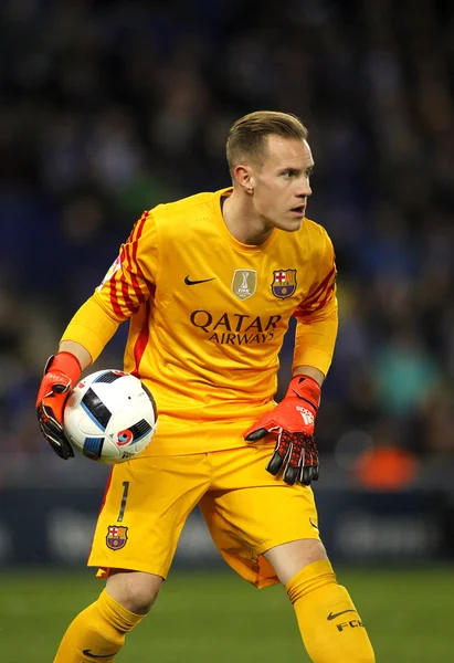 Marc-Andre ter Stegen ของ FC บาร์เซโลนา — ภาพถ่ายสต็อก