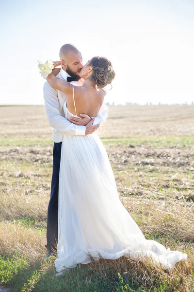 Bella sposa e sposo — Foto Stock