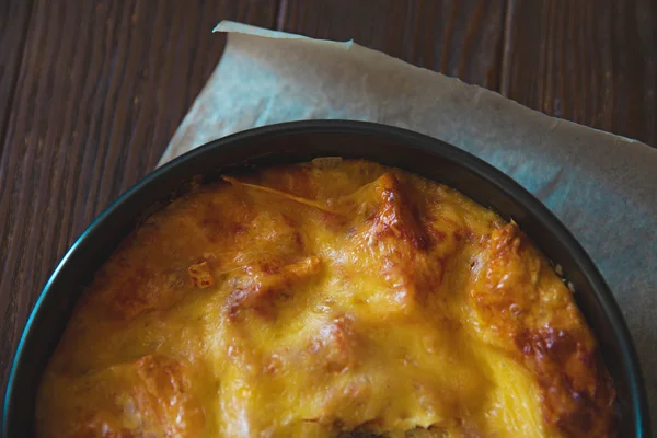 Part of homemade lasagna — Stock Photo, Image