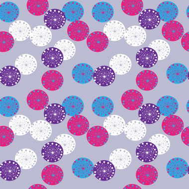 Soyut Dikişsiz desen gri bir arka plan üzerinde