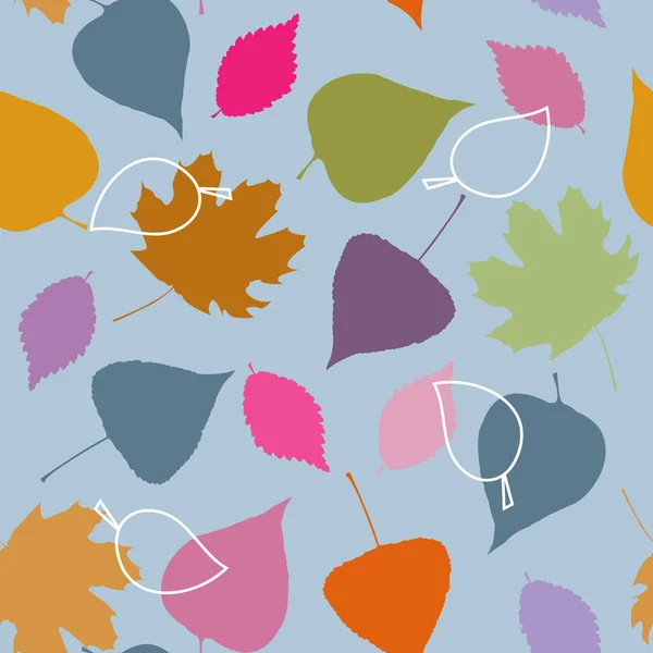 Seamless pattern on autumn theme — Stock Vector