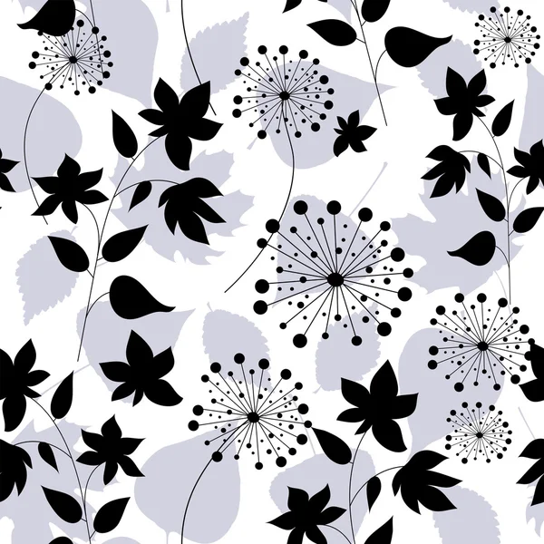Graphisme floral fond sans couture — Image vectorielle