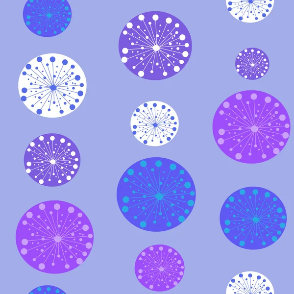 Fond abstrait festif de flocons de neige stylisés — Image vectorielle