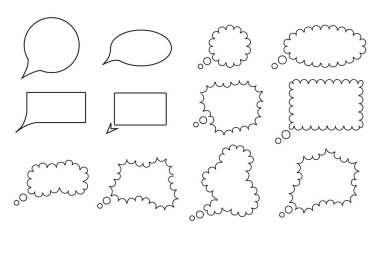 Sohbet baloncukları ya da kelime bulutları. Her proje için iyidir..