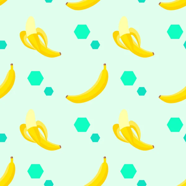 Nahtloses Muster Mit Niedlichen Bananen Gut Für Jedes Projekt — Stockvektor