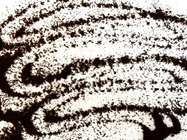 Taze Kahve Yığını Beyaz Arkaplanda İzole Edildi