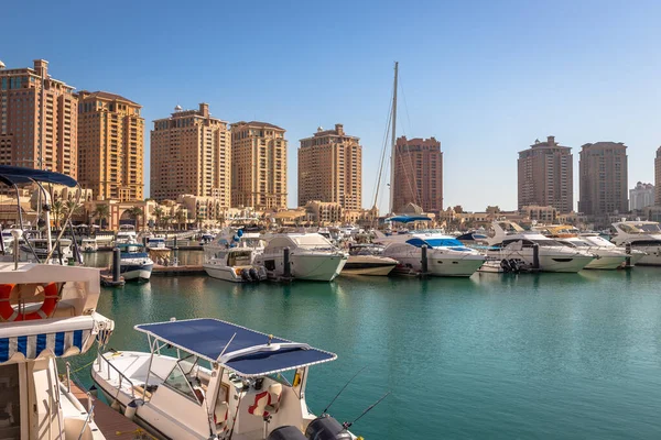 View Pearl Qatar New Residential Area Marina Middle Qatar — Stock Photo, Image