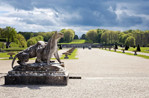 Park z Chateau de Vaux-le-Vicomte — Zdjęcie stockowe