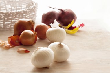 Soğan tablo farklı çeşitleri