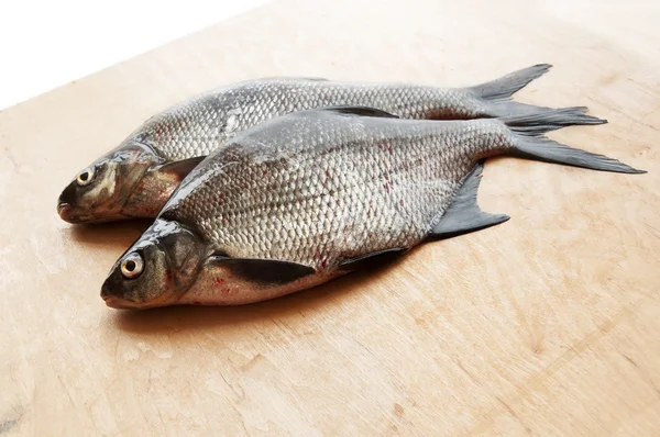 Fresh river fish bream on the table — Stock Photo, Image