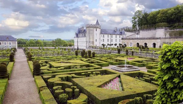 Villandry krásný hrad, údolí Loiry, Francie — Stock fotografie