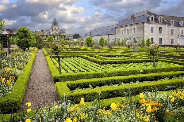 Bellissimo castello di Villandry, Valle della Loira, Francia — Foto Stock