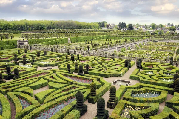 Bellissimo castello di Villandry, Valle della Loira, Francia — Foto Stock