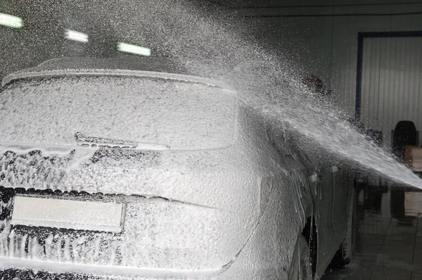 Lavado de coches en acción — Foto de Stock