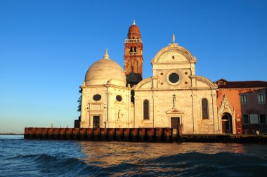 Görünüm mezarlığı Isola di San Michele - Venedik ada
