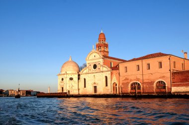 Görünüm mezarlığı Isola di San Michele - Venedik ada