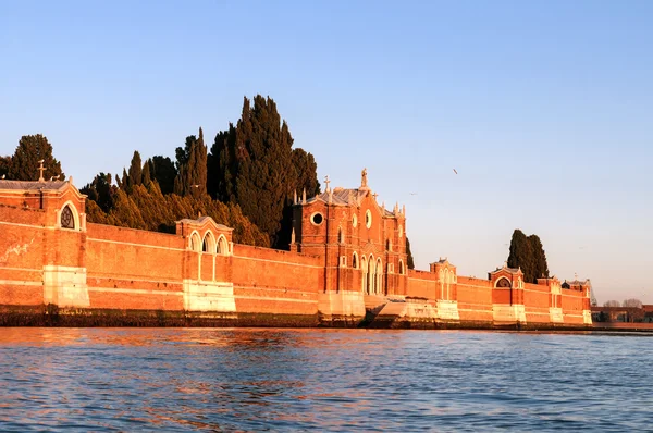 Nézd temető Isola di San Michele - sziget Velence Olaszország Jogdíjmentes Stock Képek