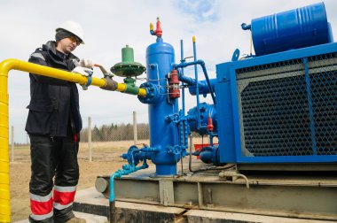 Doğal gaz alan istasyonu ekipmanları