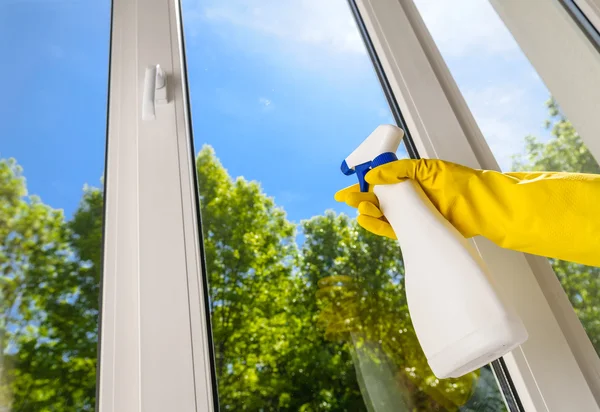 Plastic vinyl window — Stock Photo, Image