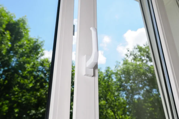 Plastic vinyl window — Stock Photo, Image