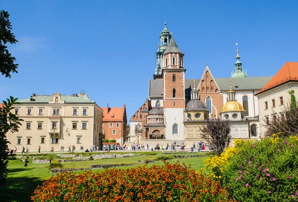 Slottet Wawel torget i Krakow, Polen — Stockfoto