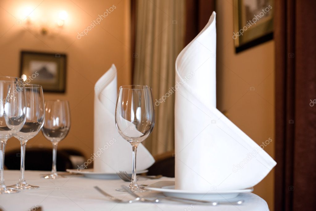 dinner plate on white table