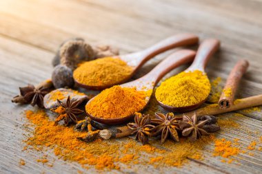 Yemek pişirmek için baharatlar ve otlar, boşluğu kopyala.