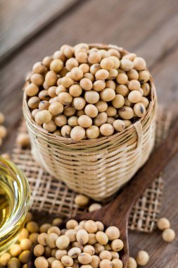 Sağlık için soya tohumları, kopyalama alanı.
