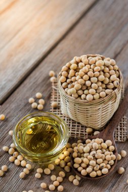 Sağlık için soya tohumları, kopyalama alanı.