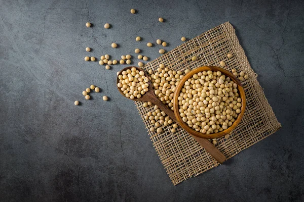 Sağlık için soya tohumları, kopyalama alanı.