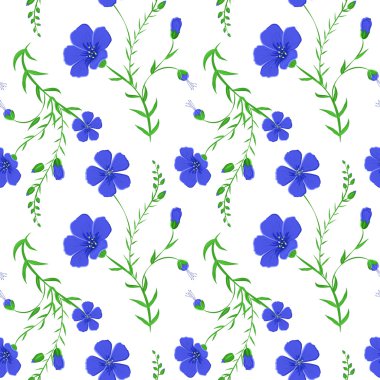 Çiçek arka plan ile soyut zarif seamless modeli