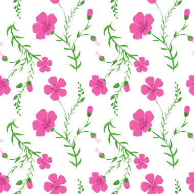 Çiçek arka plan ile soyut zarif seamless modeli