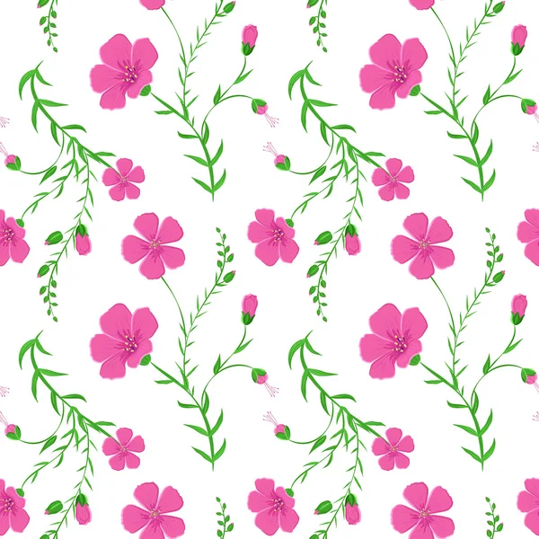 Abstracte elegante naadloze patroon met florale achtergrond — Stockvector