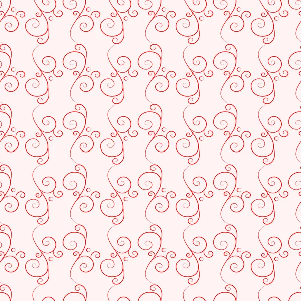 Modèle abstrait floral avec tourbillons et spirales — Image vectorielle