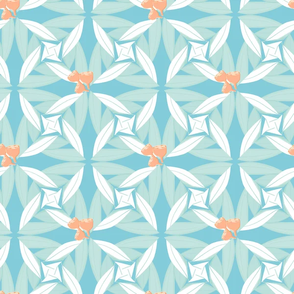 Abstract floral naadloze achtergrond in pastel tinten — Stockvector