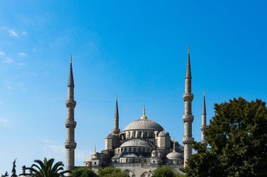 Sultanahmet Camii, Istanbul, Türkiye. Sultanahmet dış görünümünü
