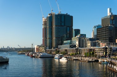 Darling Harbour mesire Barangaroo gökdelenler manzarasına sahip